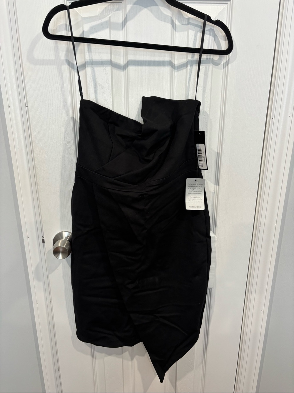 Lulu's Black Strapless Dress
